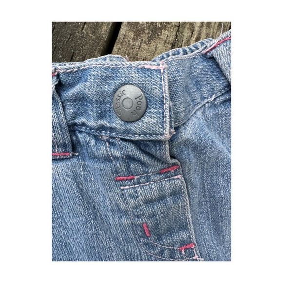 Disney Baby Winnie The Poo Denim Jeans "Best Friends" Pigleg Straight Leg Cuffed - Picture 4 of 8